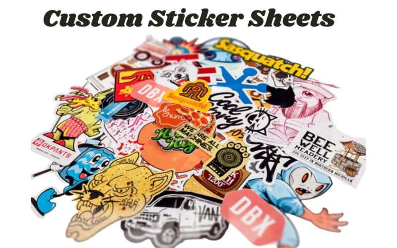 Printed Custom Sticker Sheets give an Eye-catching look to your Products