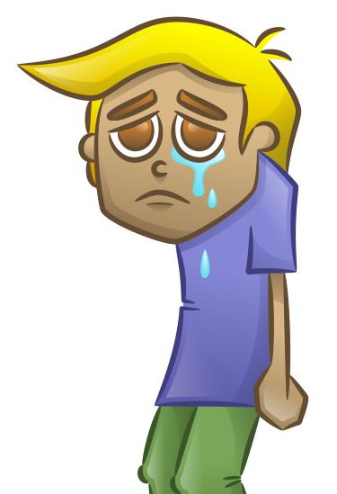 sad cartoon boy 1