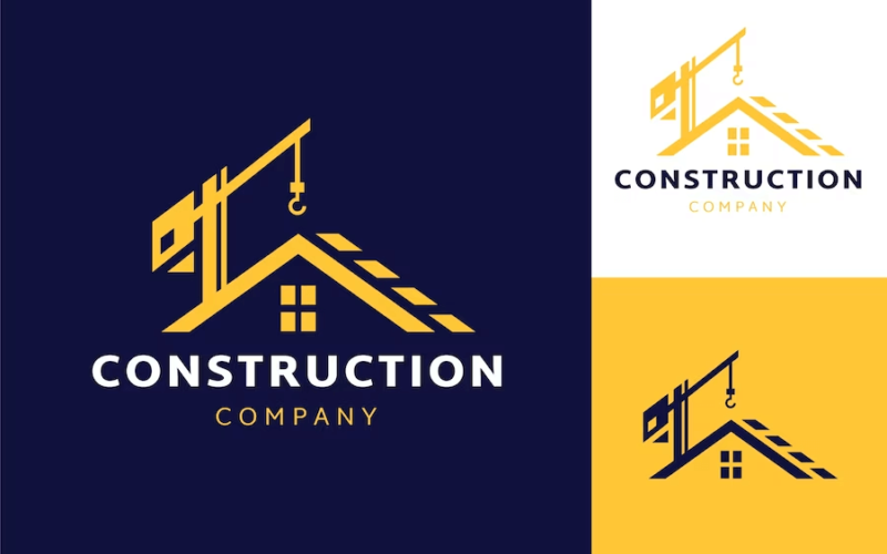 4 Unique Concepts for Construction Logos