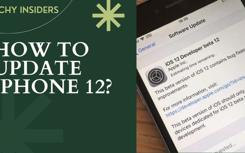 HOW TO UPDATE IPHONE 12?