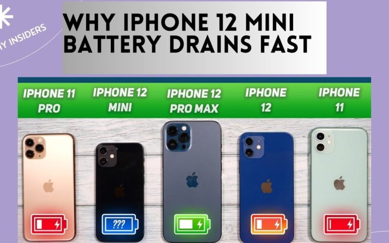 WHY IPHONE 12 MINI BATTERY DRAINS FAST